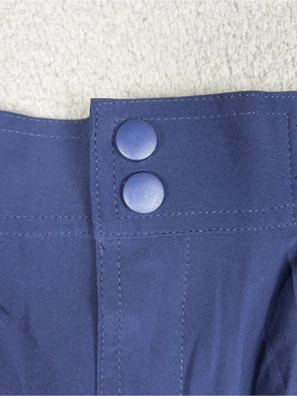 BURLEBO Performance Shorts Men's Medium Navy Athletic Elastic Waist Pockets